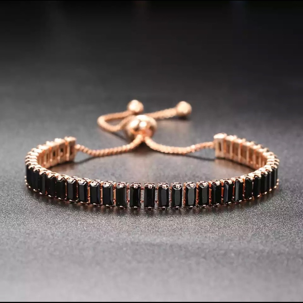 Bracelets for women Luxury Iced Out Cubic Zirconia Adjustable Bracelet On Hand
